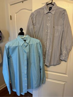 U.S. Polo Assn. and one Jos. A. Banks button down shirts with button cuff